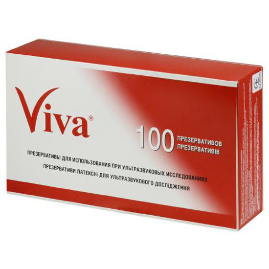 Презервативы латексные Viva (Вива) для УЗИ №100